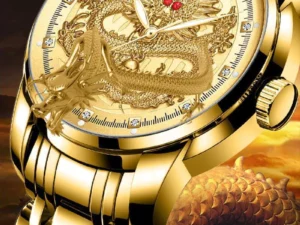 ✨FATHER\'S DAY PROMOTION- 50%OFF✨EMBOSSED GOLDEN DRAGON WATCH