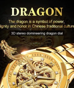 ✨FATHER\'S DAY PROMOTION- 50%OFF✨EMBOSSED GOLDEN DRAGON WATCH