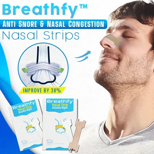 Breathfy™ Anti Snore & Nasal Congestion Nasal Strips