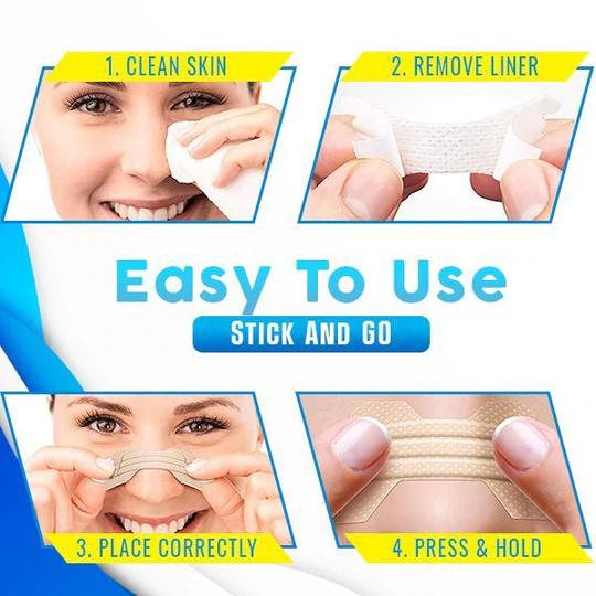 Breathfy™ Anti Snore ۽ Nasal Congestion Nasal Strips