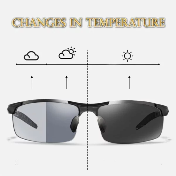 SunRay ™ Sab nraum zoov Photochromic Polarized Glasses