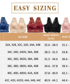 The Lacy Bra – Front Closure 5D Shaping Push Up Bra – Seamless, Beauty Back, Comfy