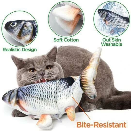 Flippity Floppy Fish Cat Toy