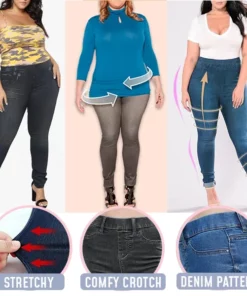 🔥Last Day Kampanj 49% RABATT🔥-Plus Size Toning Jeans Leggings
