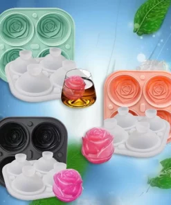 🍃 Iibka Guga 50% Off-Large Rose Ice Cube Mold🧊🍹