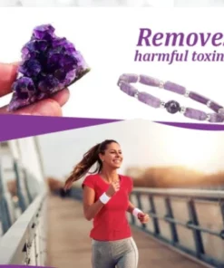 Stylish Pure Amethyst SlimmingBracelet