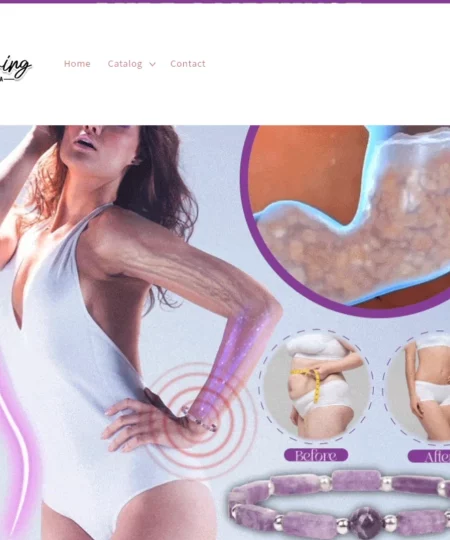 Stylish Pure Amethyst SlimmingBracelet