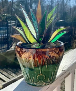 (Last Day Flash Sale-50% OFF)Suncatcher Stained Agave Plante