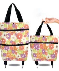 💕Bolsa Multiusos Plegable Con Ruedas