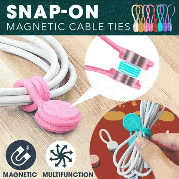 SNAP-ON MAGNETIC CABLE TIES