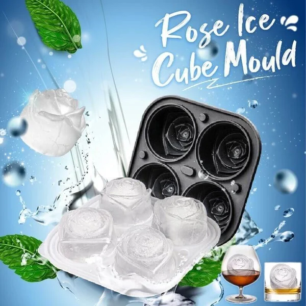 🍃Kevätale 50% ALENNUS - Large Rose Ice Cube -muotti🧊🍹