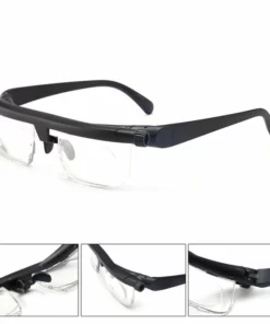 Focus Adjustable Eyeglasses -6 To +3 Diopters Myopia Glasses Reading Glasses