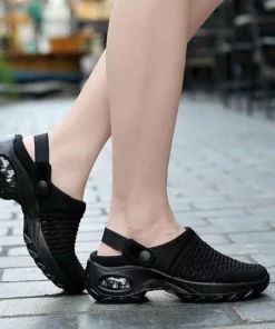 Sapatos ortopédicos com almofada de ar para caminhada para diabéticos