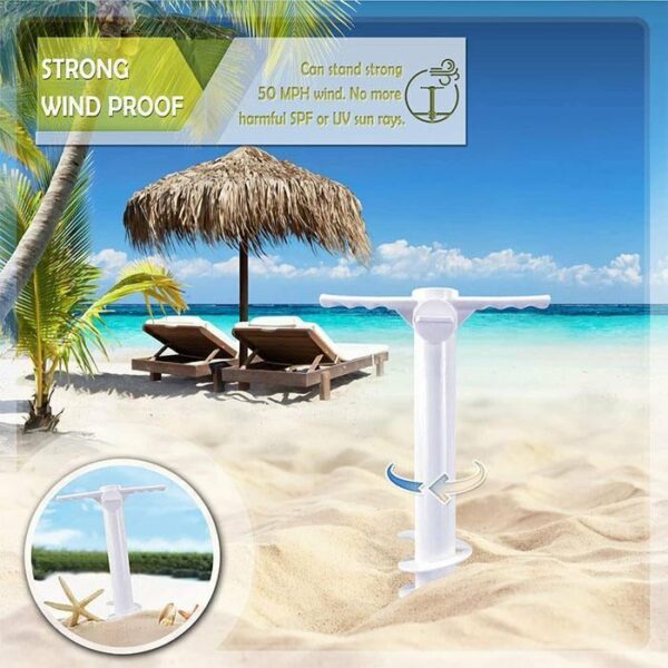 FunCozy® Beach Umbrella Support & Hold Set