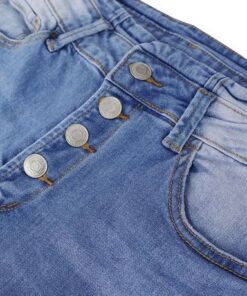I-Vintage Button Yama-90s Fly High Waist Flare Leg Jeans