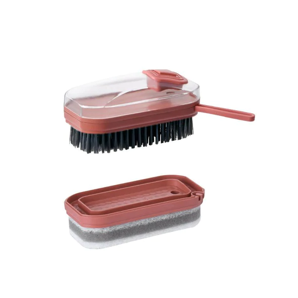 Brosse de nettoyage à ajout automatique de liquide 2 en 1