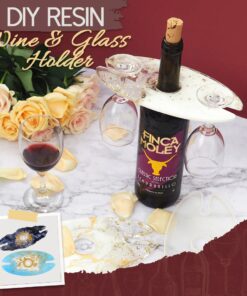 DIY Resin Wine And Glass Holder 2pcs Set