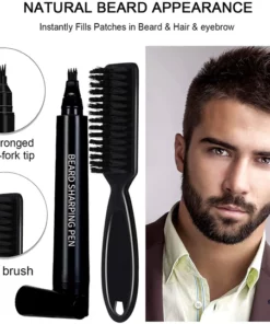 Beard Pencil Filler Four-pronged Waterproof Pen ug Brush Set