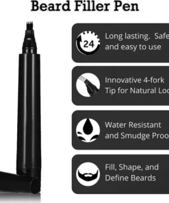 Beard Pencil Filler Four-pronged Waterproof Pen ug Brush Set