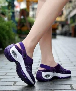 Diabetic Walking Air Cushion Orthopedic Slip-On Sapatos