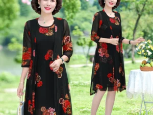 Womens Floral Print Dress