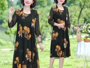 Womens Floral Print Dress