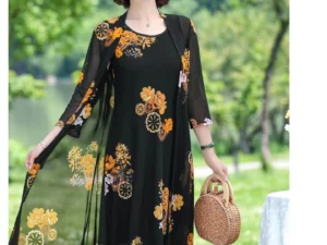 Womens Floral Print Dress