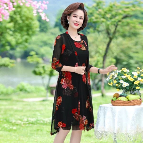 Rochie de dama cu imprimeu floral