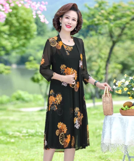 Womens Floral Print Dress