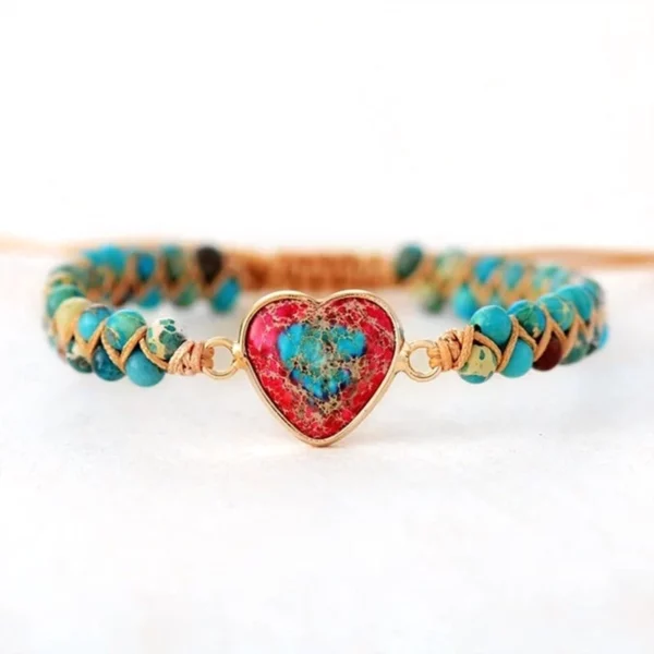 🔥2022 Hot Sale🔥Passionate Heart Jaspis armbånd