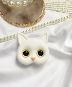 Трымальнік для тэлефона 3D Cute Kitten з міні-люстэркам