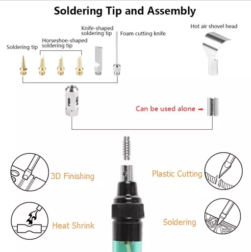 4 sa 1 Portable Soldering Iron Kit