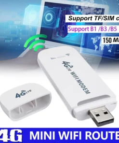 ເຣົາເຕີ 4G LTE ແບບໄຮ້ສາຍ USB ມືຖື ຄວາມໄວ 150MBPS ຕົວປ່ຽນບັດເຄືອຂ່າຍໄຮ້ສາຍ
