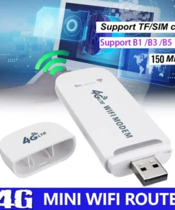 4G LTE როუტერი უსადენო USB MOBILE Broadband 150MBPS უკაბელო ქსელის ბარათის ადაპტერი