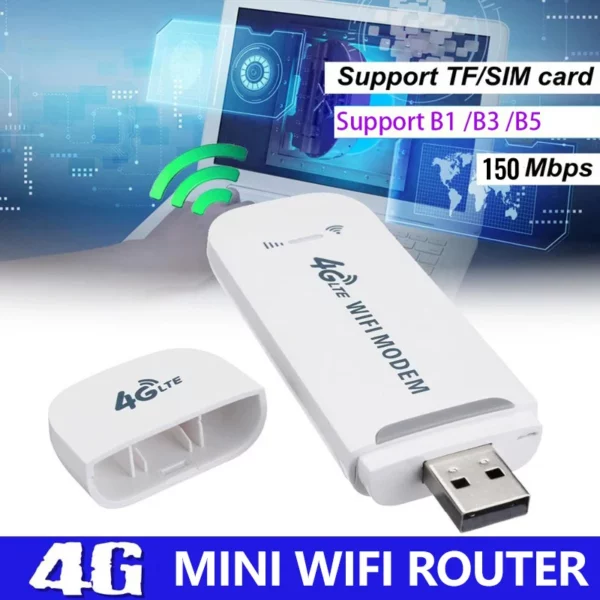 4G LTE ROUTER WIRELESS USB MOBILE BROADBAND 150MBPS WIRELESS NETWORK CARD ADAPTER
