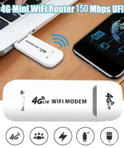 4G LTE როუტერი უსადენო USB MOBILE Broadband 150MBPS უკაბელო ქსელის ბარათის ადაპტერი