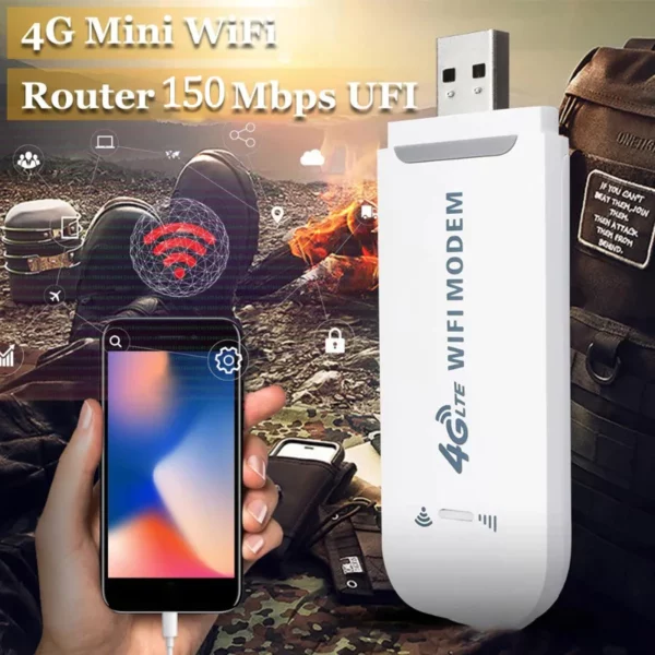 ROUTER 4G LTE INALÁMBRICO USB BANDA ANCHA MÓVIL 150MBPS ADAPTADOR DE TARJETA DE RED INALÁMBRICA