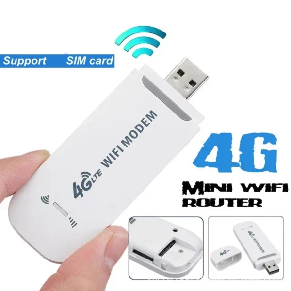 ROUTER 4G LTE INALÁMBRICO USB BANDA ANCHA MÓVIL 150MBPS ADAPTADOR DE TARJETA DE RED INALÁMBRICA