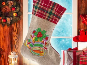 5D Diamond Painting Xmas Rhinestone Sock Embroidery Mosaic Gift Bag
