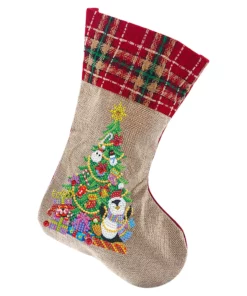 5D Lukisan Berlian Xmas Rhinestone Sock Bordir Mosaik Hadiah Tas