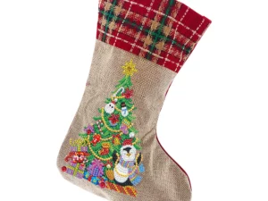5D Diamond Painting Xmas Rhinestone Sock Embroidery Mosaic Gift Bag