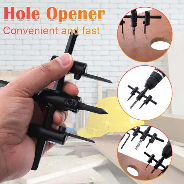 የሚስተካከለው Hole Saw Circle Cutter Drill Bit Tool