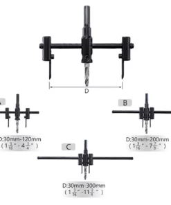 Adjustable Hole Saw Circle Cutter Drill Bit Tool