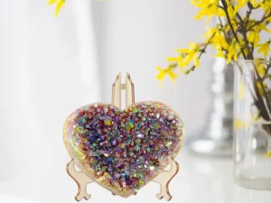 Angel Aura Heart Shaped Rainbow Crystal Cluster🎉Buy 2 Get Free Shipping