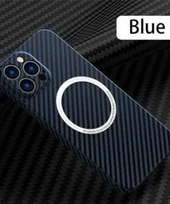 Carbon Fiber Texture Magnetic Wireless Charging iPhone Case