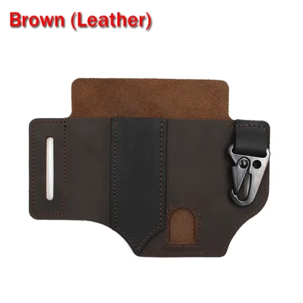 Cowhide Leather Owl Buckle տակտիկական բազմաֆունկցիոնալ գոտի ծածկ