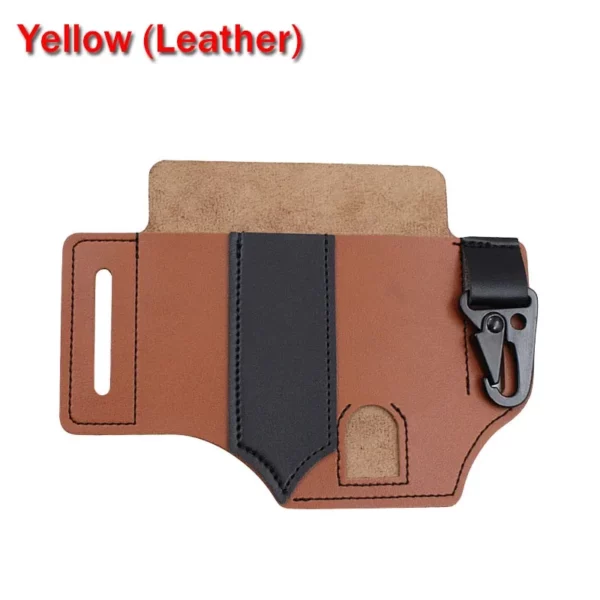 Cowhide Leather Owl Buckle ٹیکٹیکل ملٹی فنکشنل بیلٹ کور