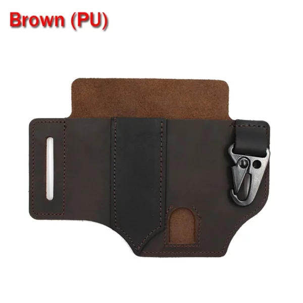 Cowhide Leather Owl Buckle տակտիկական բազմաֆունկցիոնալ գոտի ծածկ