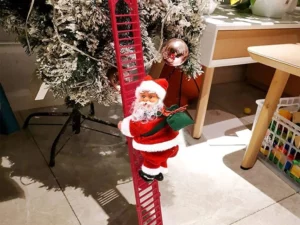 Electric Climbing Ladder Santa