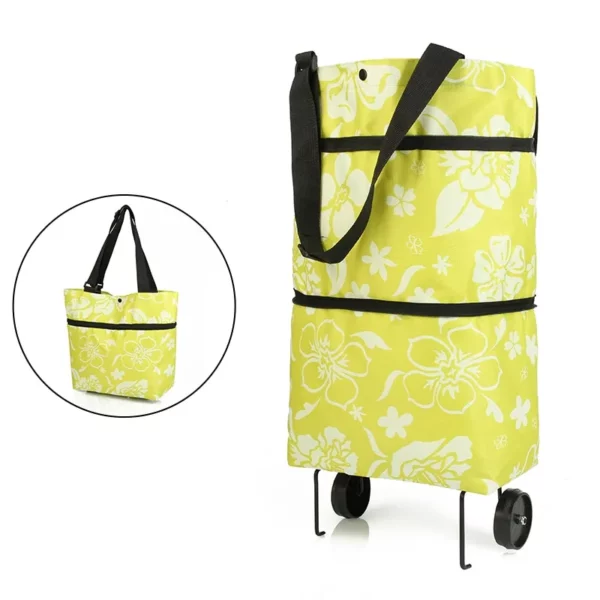 Foldable Shopping Trolley Tote Bag